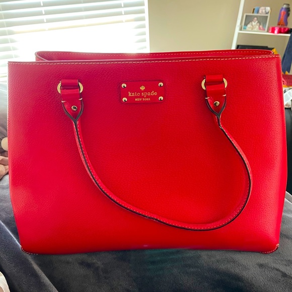 kate spade Handbags - Large Kate Spade Red Purse